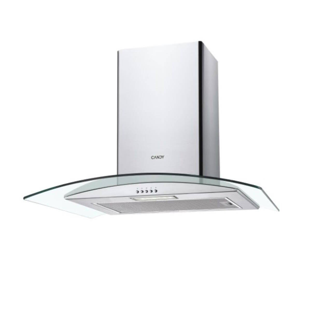 Candy curved glass chimney hood
